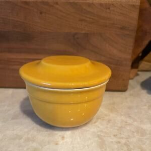 Emile Henry golden yellow butter pot